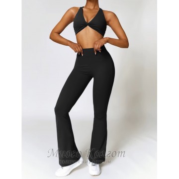 Спортивный женский комплект Top + leggings Push Up model 88